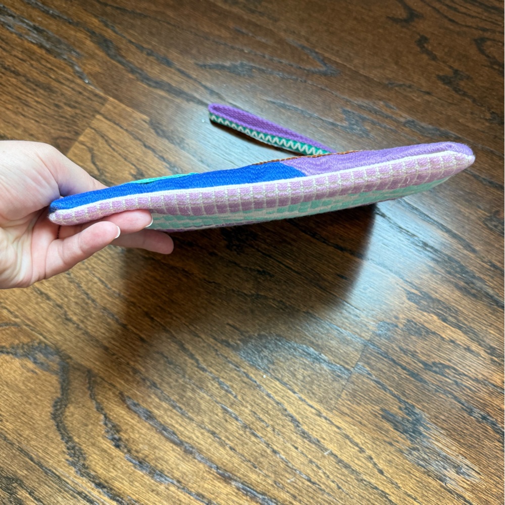 Colorful Abstract Clutch with Wristlet - Picture 6 of 6